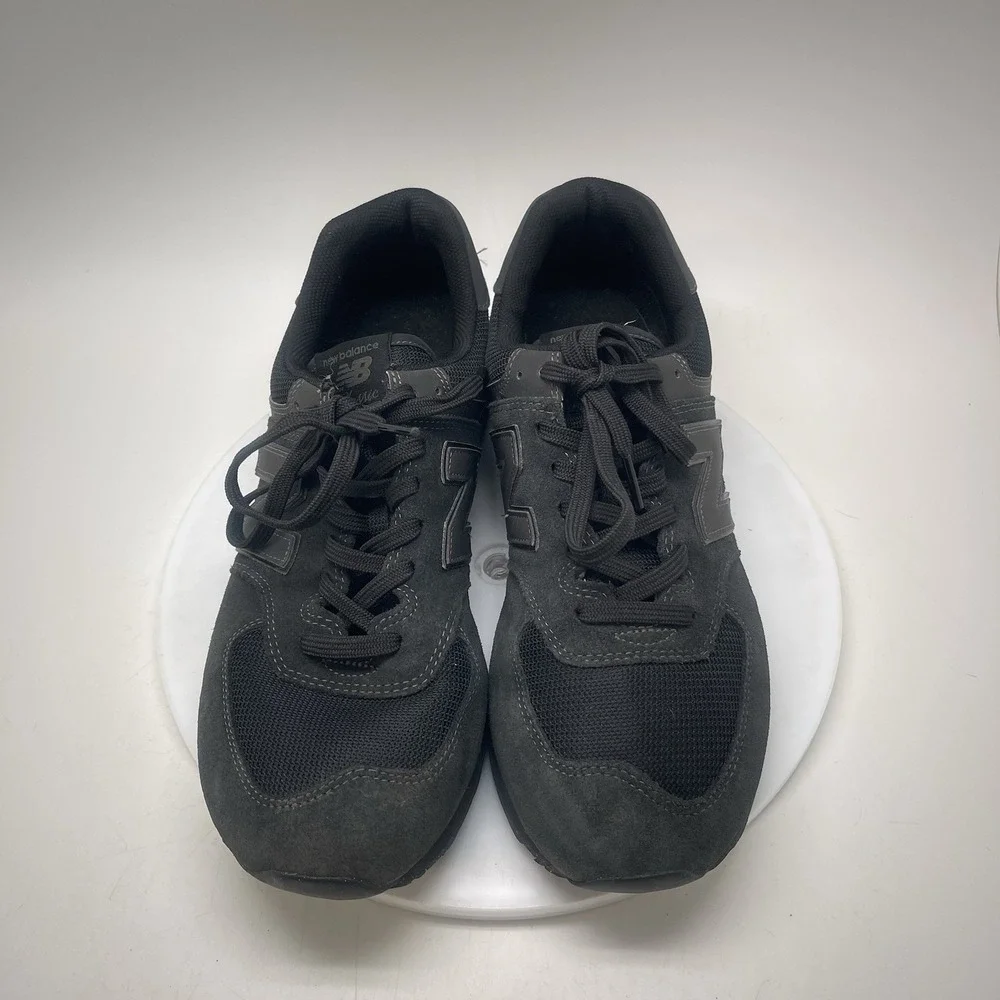 New Balance Sneakers Mens 11 D 574 ML574EVE Black Athletic Casual Gym Shoes